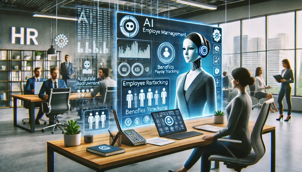AI-driven HR tools optimizing recruitment, payroll, and employee management for smarter workplaces.