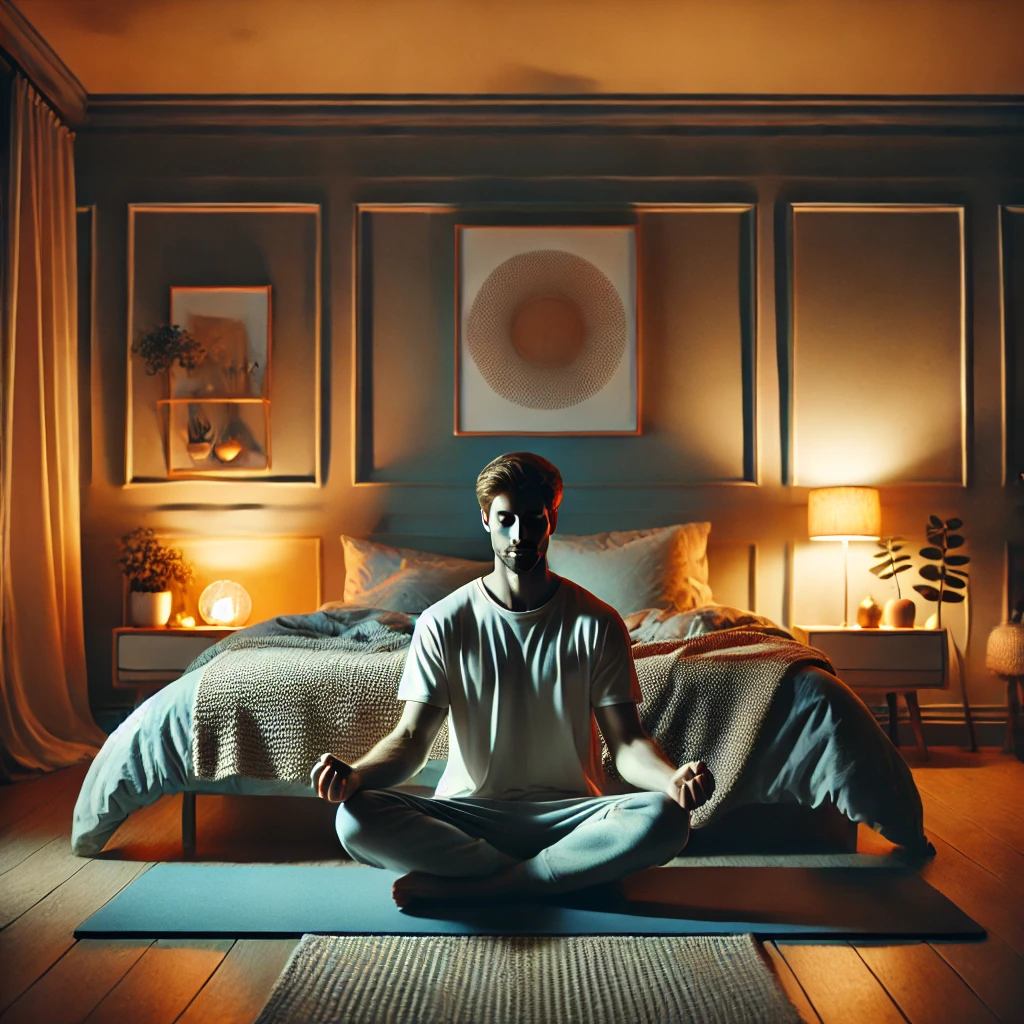 Relaxing before bed: A key Sleepmaxxing tip.