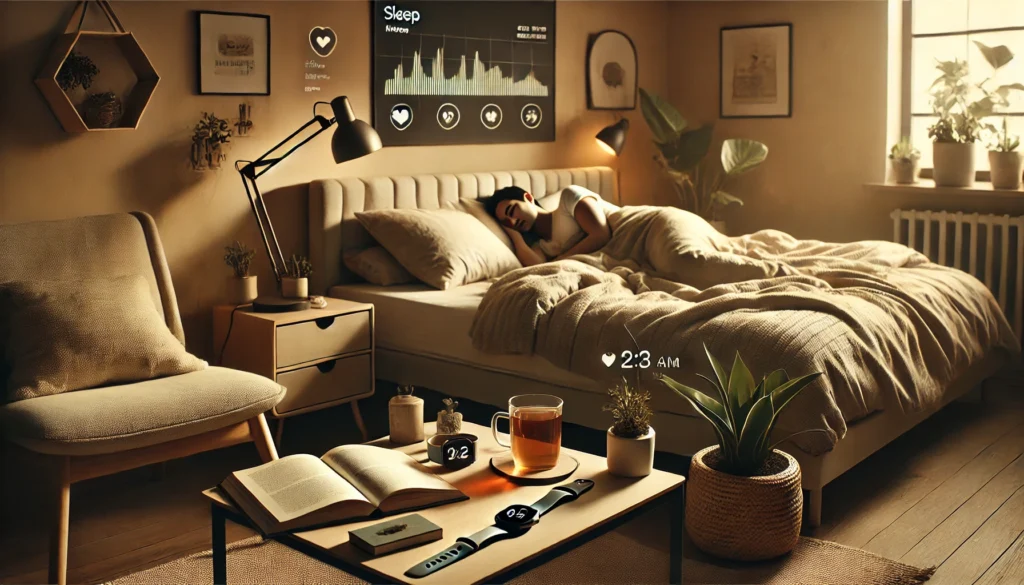 Sleepmaxxing: A modern bedroom setup for optimal sleep and relaxation.